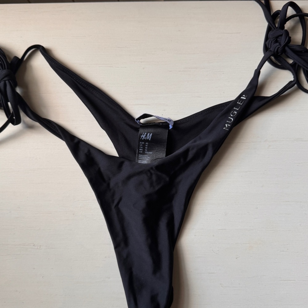 Mugler x HM Black Bikini Bottom